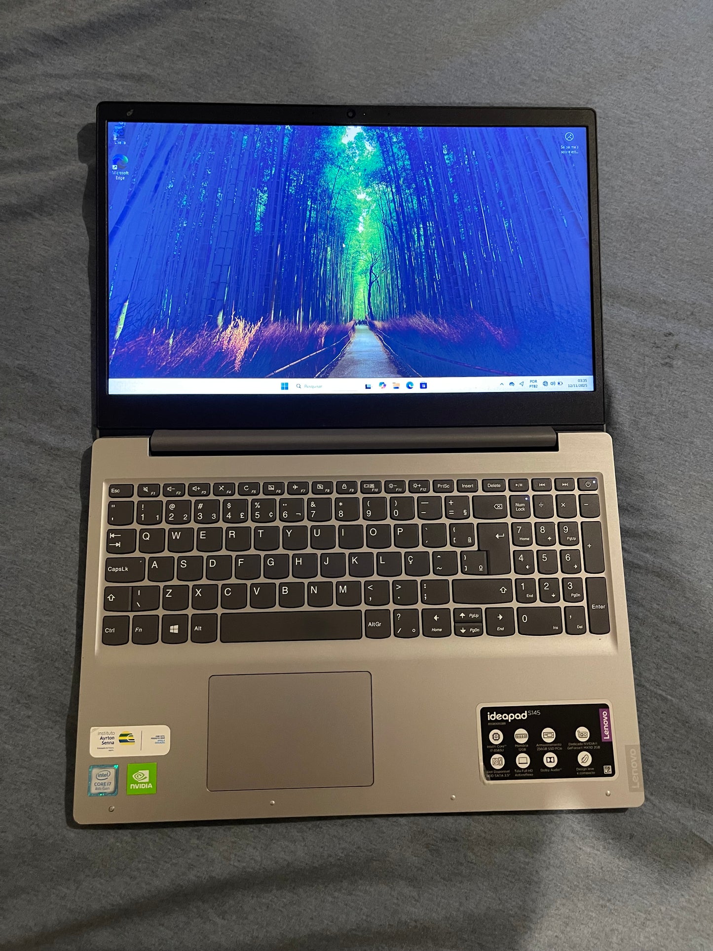Notebook Lenovo S145 i7 16GB RAM 256GB Nvme + 512GB SSD